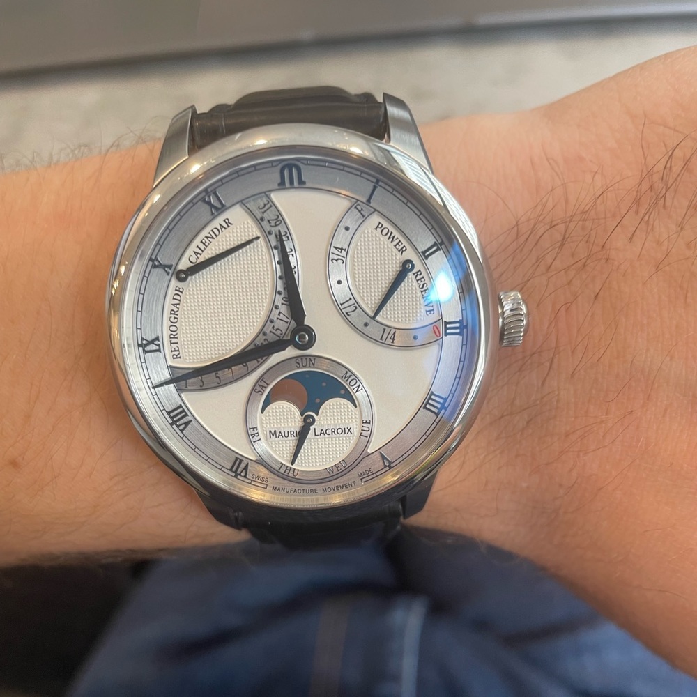 *SOLD* Maurice Lacroix Masterpiece Moonohase Retrograde